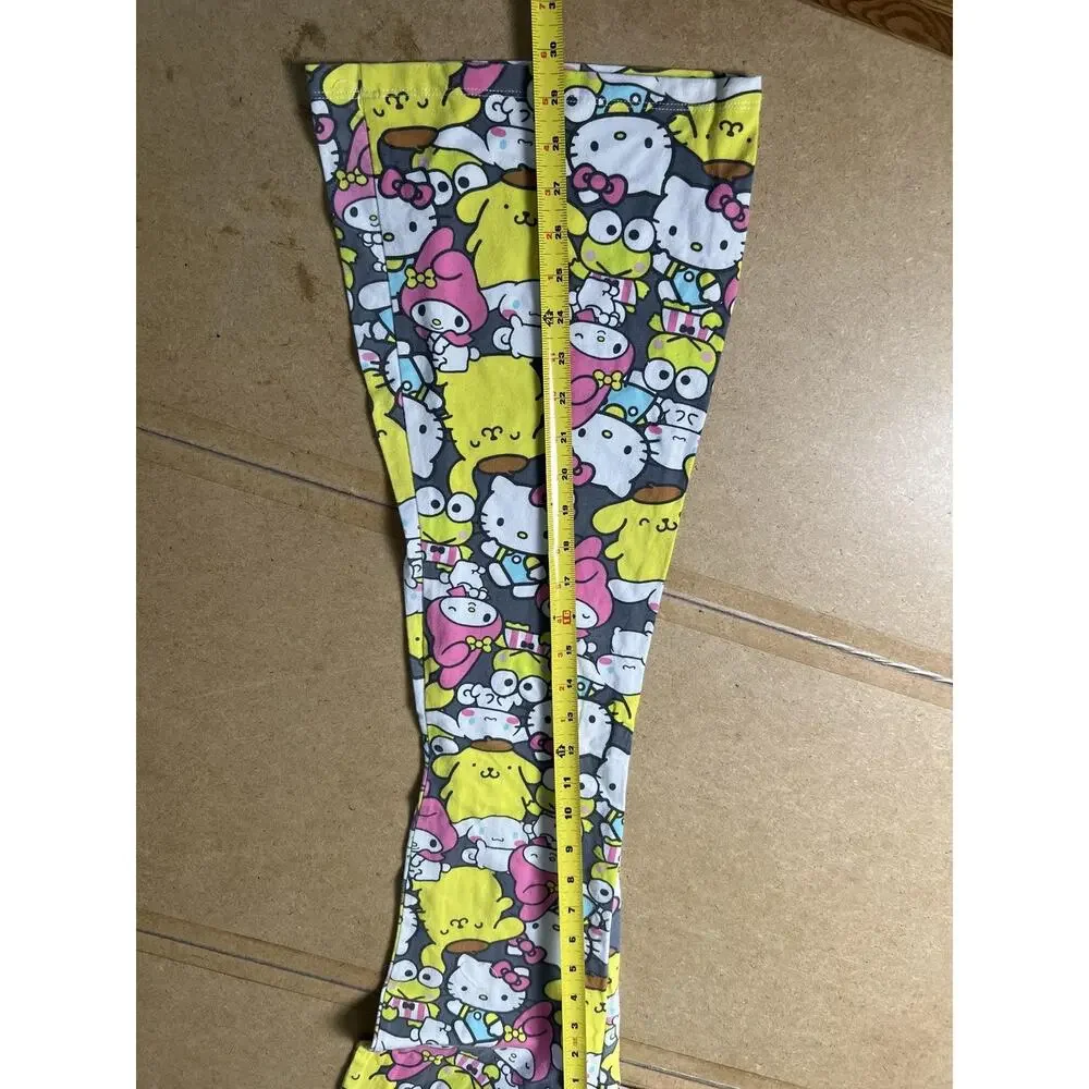 Sanrio Leggings Womens XS Multicolor Ankle Hello Kitty Friends Cotton Spandex